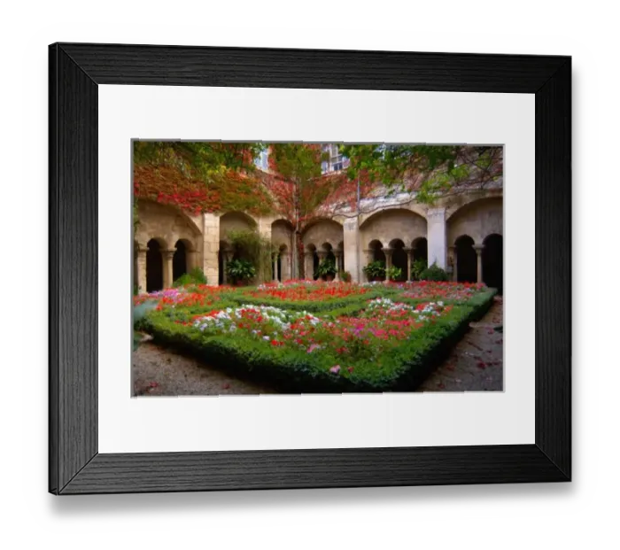 Framed Print : France, St. Remy de Provence, cloisters at St. -Paul-de-Mausole monastery Framed Print : France, St. Remy de Provence, cloisters at St. -Paul-de-Mausole monastery