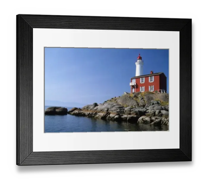 Framed Print : Fisgard Lighthouse in the Fort Rodd Hill National Historic Park, Victoria, British Framed Print : Fisgard Lighthouse in the Fort Rodd Hill National Historic Park, Victoria, British