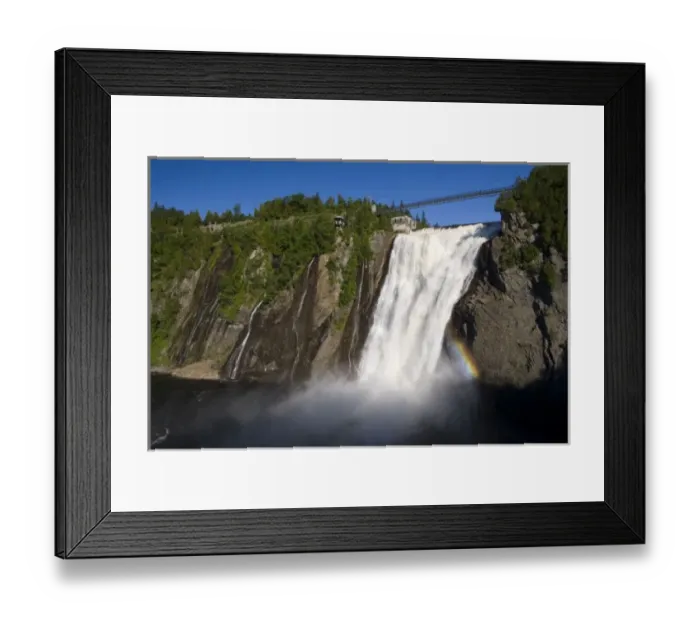 Framed Print : Montmorency Falls near Quebec City Framed Print : Montmorency Falls near Quebec City