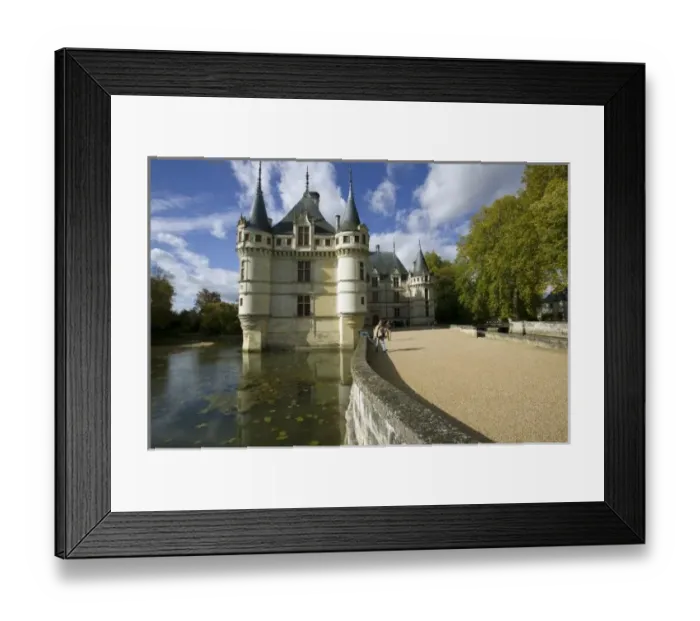 Framed Print : Chateau of Azay-le-Rideau, Indre-et-Loire, Loire Valley, France Framed Print : Chateau of Azay-le-Rideau, Indre-et-Loire, Loire Valley, France