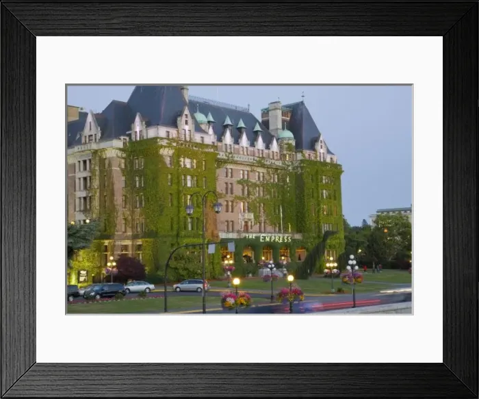 Framed Print : The Empress Hotel at the inner harbour in Victoria British Columbia Framed Print : The Empress Hotel at the inner harbour in Victoria British Columbia