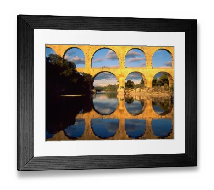 Framed Print : Pont du Gard, Gardon Framed Print : Pont du Gard, Gardon