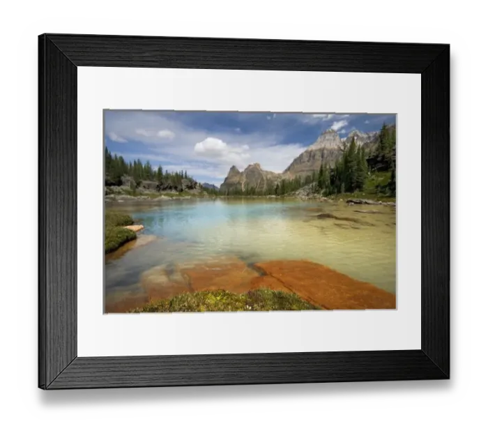 Framed Print : Canada, British Columbia, Yoho National Park. View of Opabin Terrace Pools and mountains Framed Print : Canada, British Columbia, Yoho National Park. View of Opabin Terrace Pools and mountains