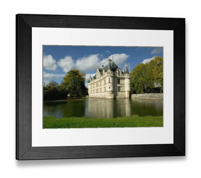 Framed Print : Chateau of Azay-le-Rideau, Indre-et-Loire, Loire Valley, France Framed Print : Chateau of Azay-le-Rideau, Indre-et-Loire, Loire Valley, France