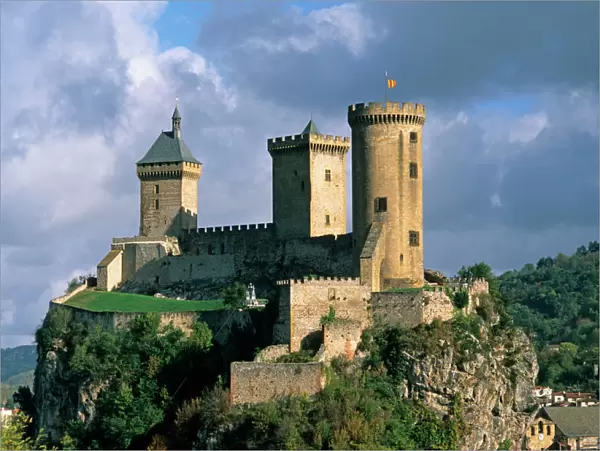Chateau Comtal (Chateau of the Counts of Foix). Foix; Ariege; France