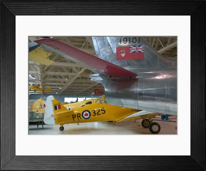 Framed Print : Canada, Alberta, Edmonton: Alberta Aviation Museum Harvard WW2 Trainer & Sabre Jet Framed Print : Canada, Alberta, Edmonton: Alberta Aviation Museum Harvard WW2 Trainer & Sabre Jet