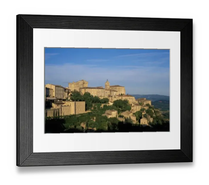 Framed Print : EU, France, Provence, Vaucluse, Gordes, Luberon Framed Print : EU, France, Provence, Vaucluse, Gordes, Luberon