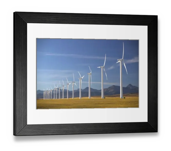 Framed Print : Canada, Alberta, Crowsnest Pass Area: Cowley Ridge Wind Farm Landscape Framed Print : Canada, Alberta, Crowsnest Pass Area: Cowley Ridge Wind Farm Landscape