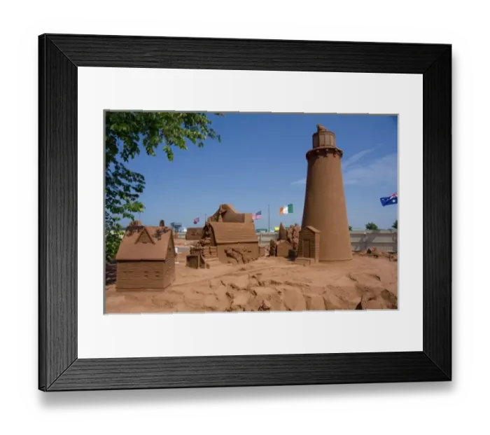 Framed Print : Canada, Prince Edward Island, Charlottetown. SandLand, Canadas largest sand