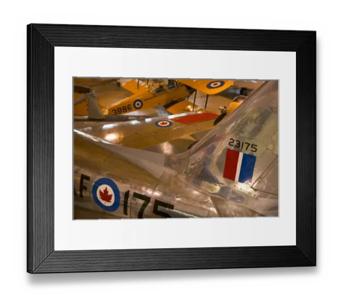 Framed Print : Canada, Alberta, Calgary: Aero Space Museum of Calgary, 1950s Sabre Jet