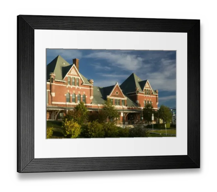 Framed Print : CANADA, Ontario, Thunder Bay: Prince Arthurs Landing Park  /  Lake Superior View