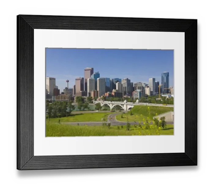 Framed Print : Centre St Bridge and Downtown Calgary, Alberta, Canada Framed Print : Centre St Bridge and Downtown Calgary, Alberta, Canada