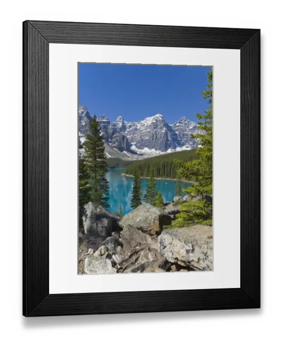 Framed Print : Moraine Lake, Canadian Rockies, Alberta, Canada Framed Print : Moraine Lake, Canadian Rockies, Alberta, Canada