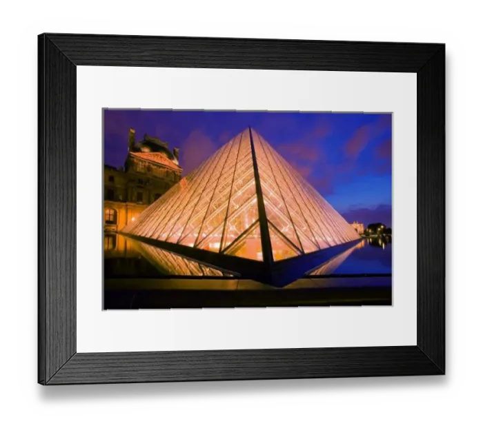 Framed Print : France, Paris. The Louvre museum at twilight. Credit as: Jim Zuckerman / Jaynes Gallery Framed Print : France, Paris. The Louvre museum at twilight. Credit as: Jim Zuckerman / Jaynes Gallery