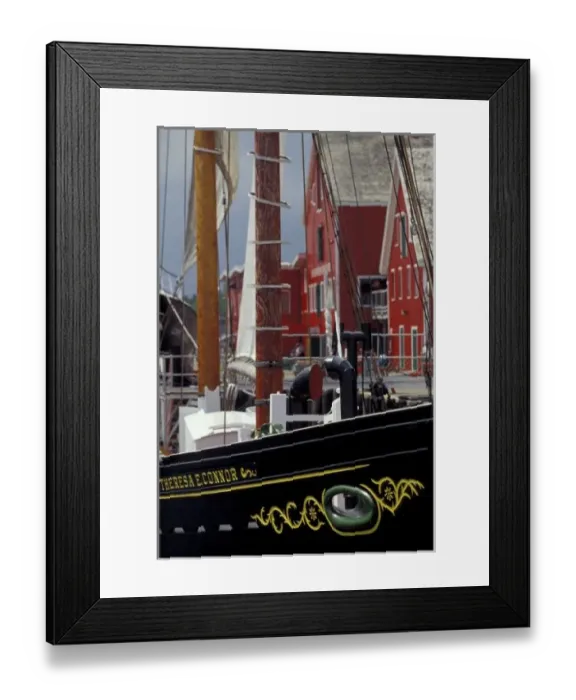 Framed Print : NA, Canada, Nova Scotia, Lunenburg. Atlantic Fisheries Museum buildings; details