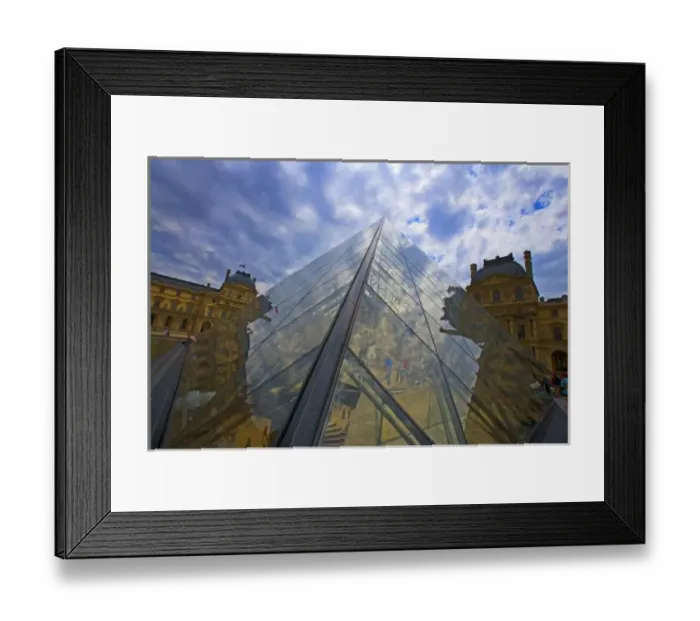 Framed Print : France, Paris. Clouds reflect off the Louvre Museum. Credit as: Jim Zuckerman / Jaynes Framed Print : France, Paris. Clouds reflect off the Louvre Museum. Credit as: Jim Zuckerman / Jaynes