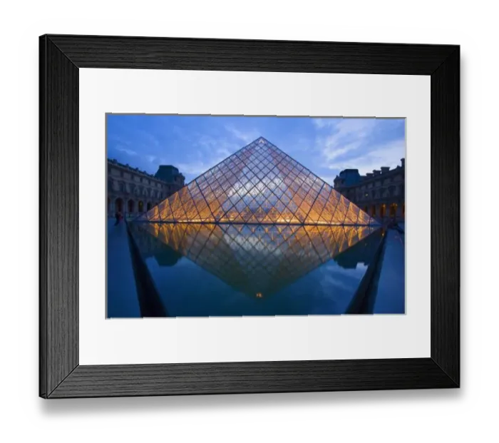 Framed Print : France, Paris. The Louvre at twilight. Credit as: Jim Zuckerman / Jaynes Gallery Framed Print : France, Paris. The Louvre at twilight. Credit as: Jim Zuckerman / Jaynes Gallery