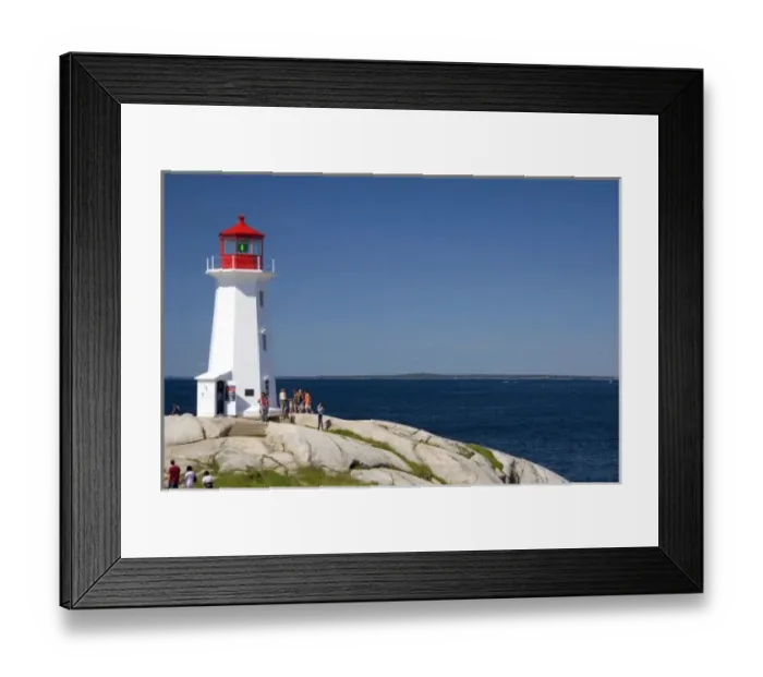 Framed Print : Lighthouse at Peggys Cove, Nova Scotia, Canada
