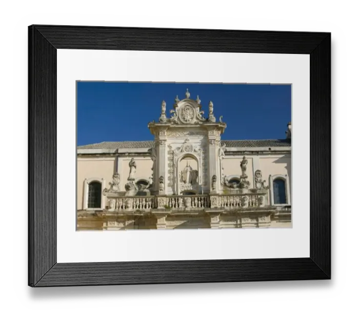 Framed Print : Italy, Puglia, Lecce, Piazza del Duomo, Palazzo Vescovile (b. 1709) Framed Print : Italy, Puglia, Lecce, Piazza del Duomo, Palazzo Vescovile (b. 1709)