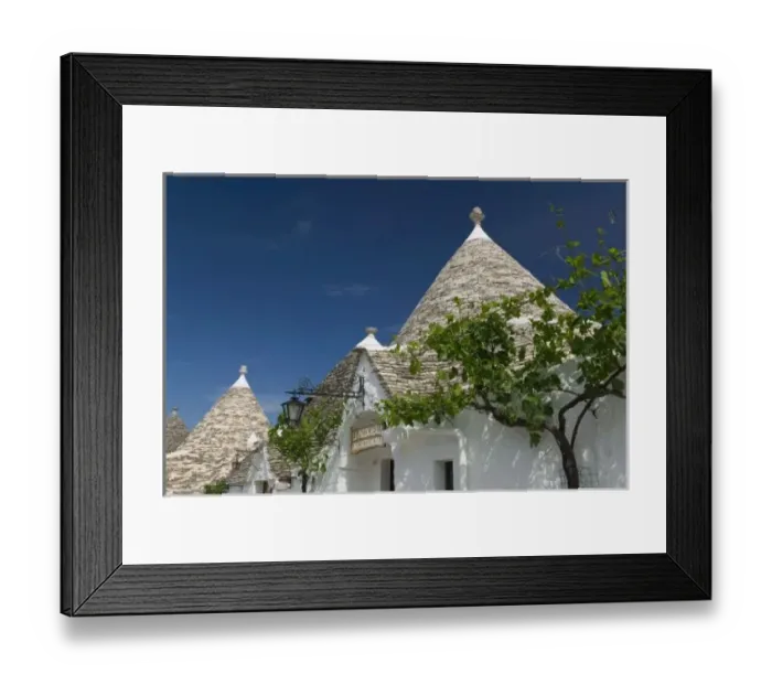 Framed Print : Italy, Puglia, Alberobello, Terra dei Trulli, Unesco World Heritage Site Trulli House