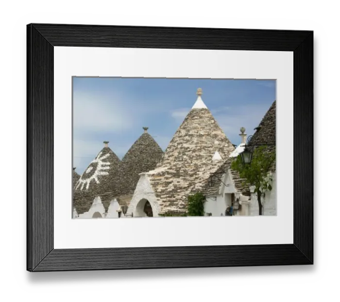 Framed Print : Italy, Puglia, Alberobello, Terra dei Trulli, Unesco World Heritage Site Trulli House