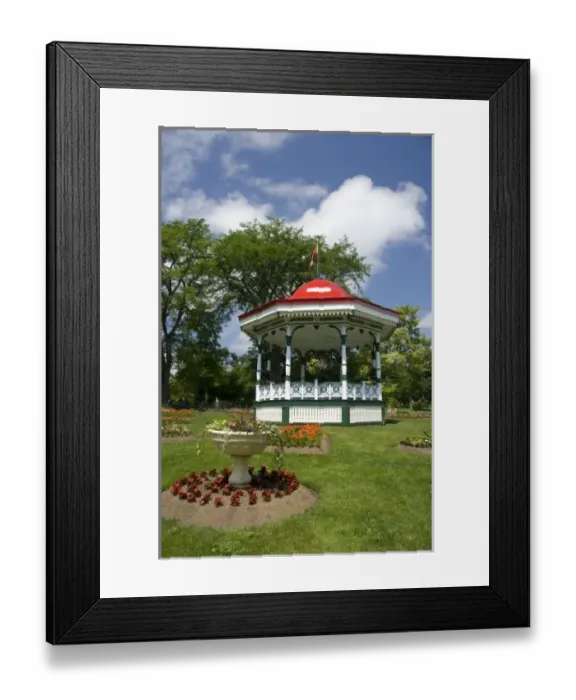 Framed Print : Canada, Nova Scotia, Halifax, Public Gardens. Historic Victorian city garden created in 1836