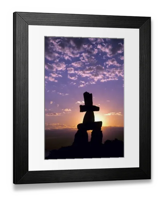 Framed Print : Inukshuk Northwest Territories, Canada Framed Print : Inukshuk Northwest Territories, Canada