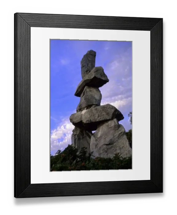 Framed Print : Inukshuk, Northwest Territories, Canada Framed Print : Inukshuk, Northwest Territories, Canada