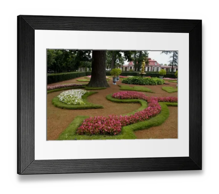 Framed Print : Russia, St. Petersburg, Peterhof Palace (aka Petrodvorets), palace garden