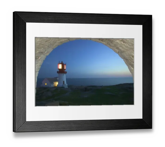 Framed Print : lindesnes fyr, norways most southern point