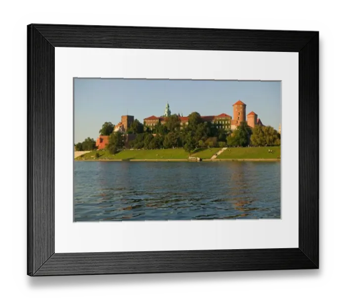 Framed Print : Wawel Hill with Royal Castle and Cathedral, Vistula River, Krakow, Poland Framed Print : Wawel Hill with Royal Castle and Cathedral, Vistula River, Krakow, Poland