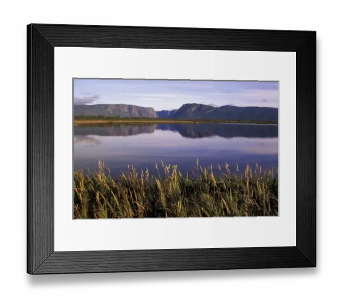 Framed Print : N. A. Canada, Newfoundland, Gros Morne National Park. Western Brooke Pond scenic Framed Print : N. A. Canada, Newfoundland, Gros Morne National Park. Western Brooke Pond scenic
