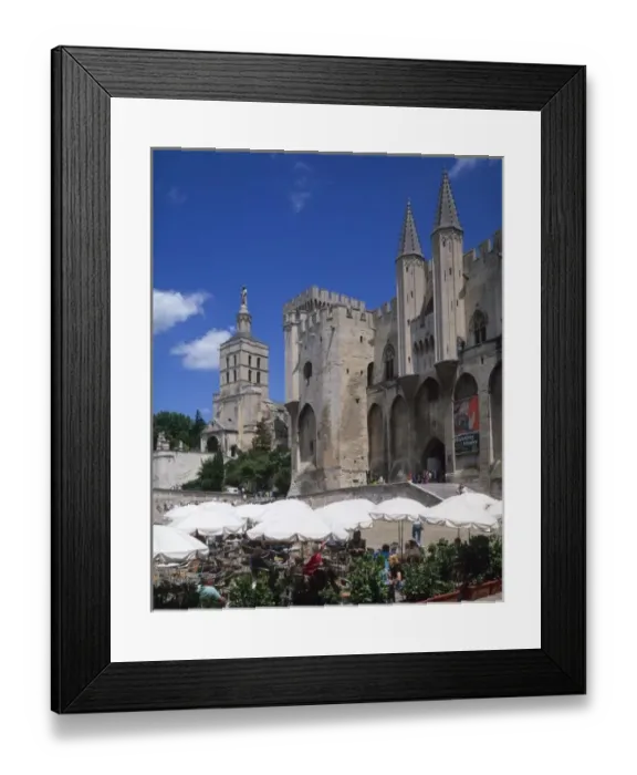 Framed Print : Cafe, Le Palais des Papes, Avignon, Vaucluse, Provence, France Framed Print : Cafe, Le Palais des Papes, Avignon, Vaucluse, Provence, France