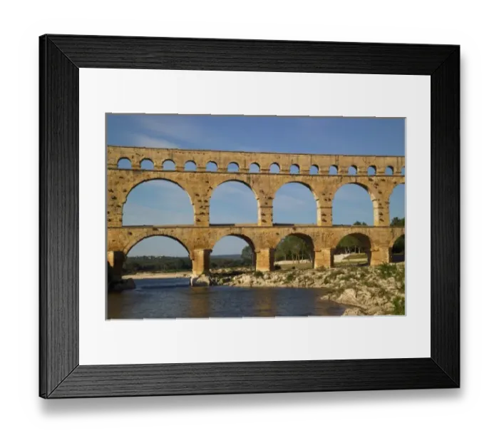 Framed Print : Pont du Gard, Gard Framed Print : Pont du Gard, Gard