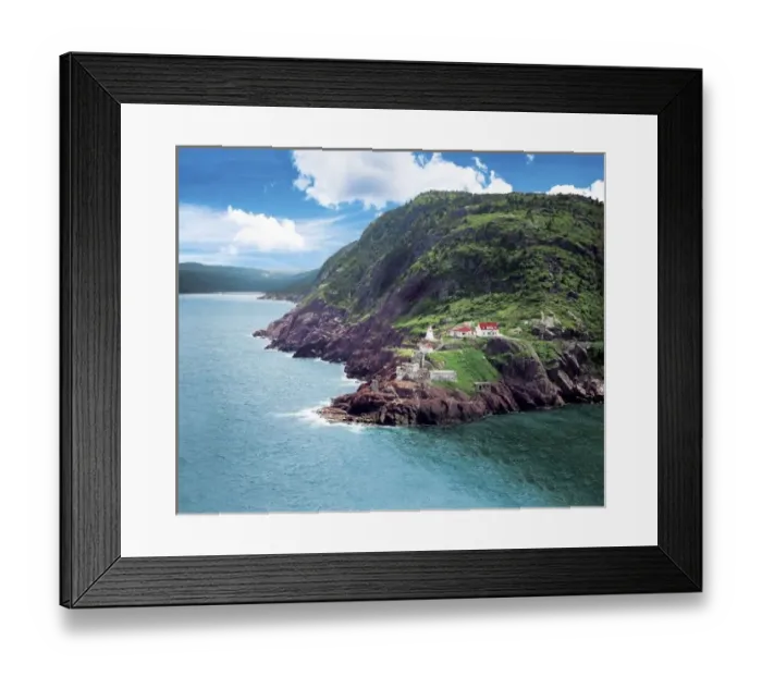 Framed Print : St. Johns, Newfoundland, Canada, historic Fort Amherst between the Narrows of St
