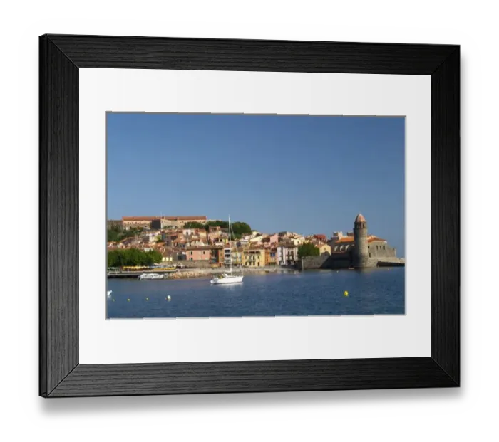 Framed Print : The church Eglise Notre Dame des Anges, our lady of the angels. With its emblematic church tower Framed Print : The church Eglise Notre Dame des Anges, our lady of the angels. With its emblematic church tower