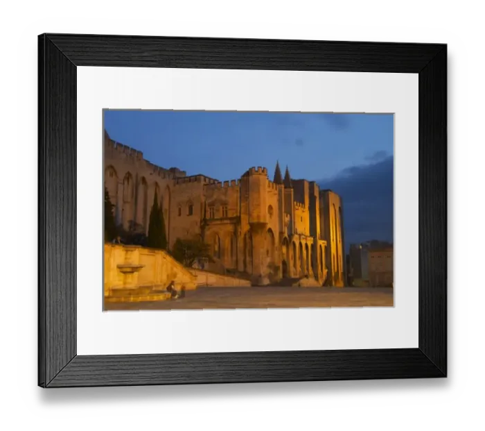 Framed Print : The Popes Palace in Avignon at sunset. Built in the 14th century to house Framed Print : The Popes Palace in Avignon at sunset. Built in the 14th century to house