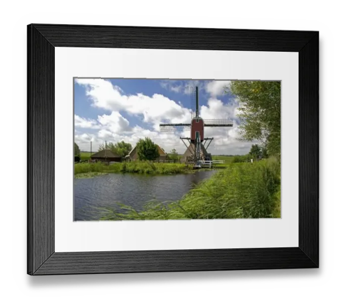 Framed Print : Windmill along Framed Print : Windmill along