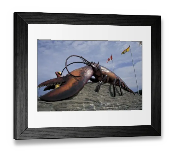 Framed Print : NA, Canada, New Brunswick, Shediak, Worlds largest lobster (11x5 meters); Oh! Canada Framed Print : NA, Canada, New Brunswick, Shediak, Worlds largest lobster (11x5 meters); Oh! Canada