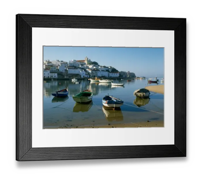 Framed Print : Fishing Village of Ferragudo, Algarve, Portugal