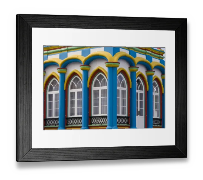 Framed Print : Imperio da Caridade in Praia Da Vitoria, Terceira, Azores, Portugal