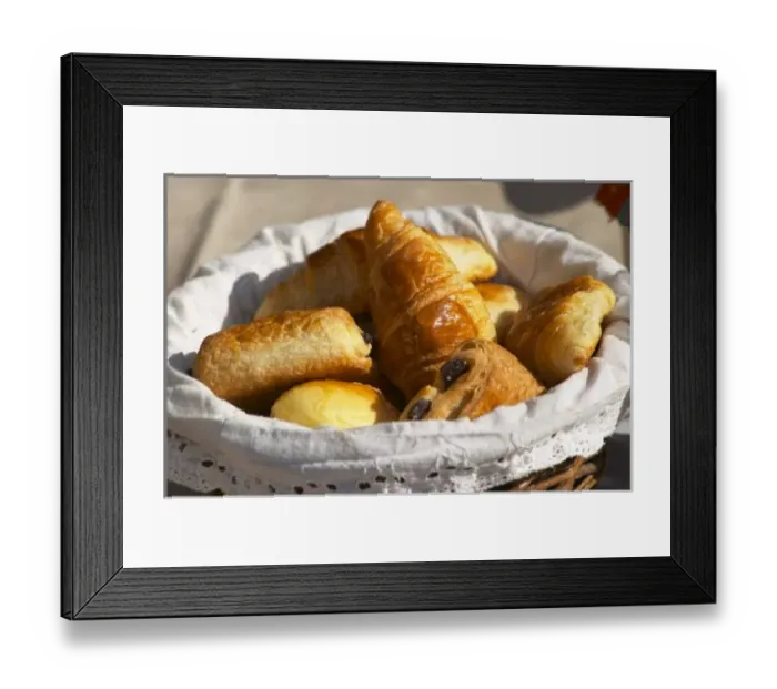 Framed Print : A wicker breakfast Framed Print : A wicker breakfast