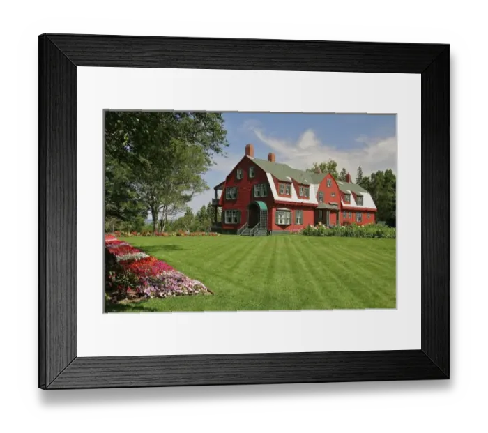 Framed Print : Canada, New Brunswick, Campobello Island. Roosevelt Cottage, where FDR and the Roosevelt