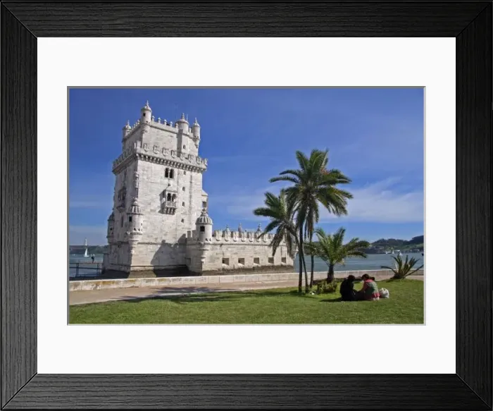 Framed Print : Portugal, Lisbon. Belem Tower, a UNESCO World Heritage Site in the Belem district of Lisbon Framed Print : Portugal, Lisbon. Belem Tower, a UNESCO World Heritage Site in the Belem district of Lisbon