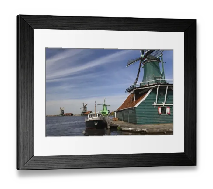 Framed Print : Windmill, Zaanse Schans, Holland, Netherlands Framed Print : Windmill, Zaanse Schans, Holland, Netherlands