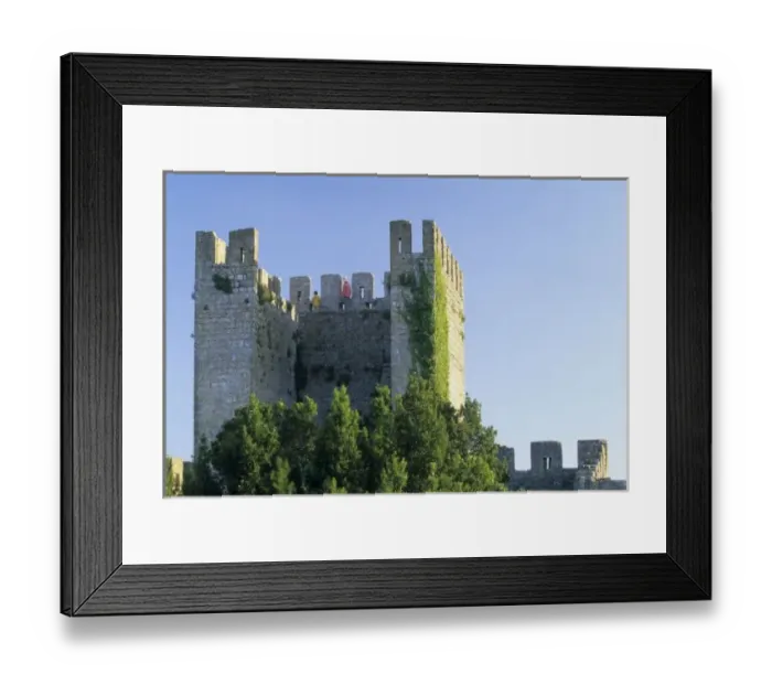 Framed Print : Portugal, Obidos. Mother and child inside battlement (tower) of castle, 12th Century Framed Print : Portugal, Obidos. Mother and child inside battlement (tower) of castle, 12th Century