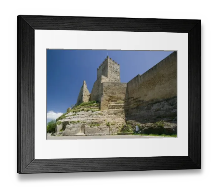 Framed Print : Italy, Sicily, Enna, Calascibetta, Castello di Lombardia