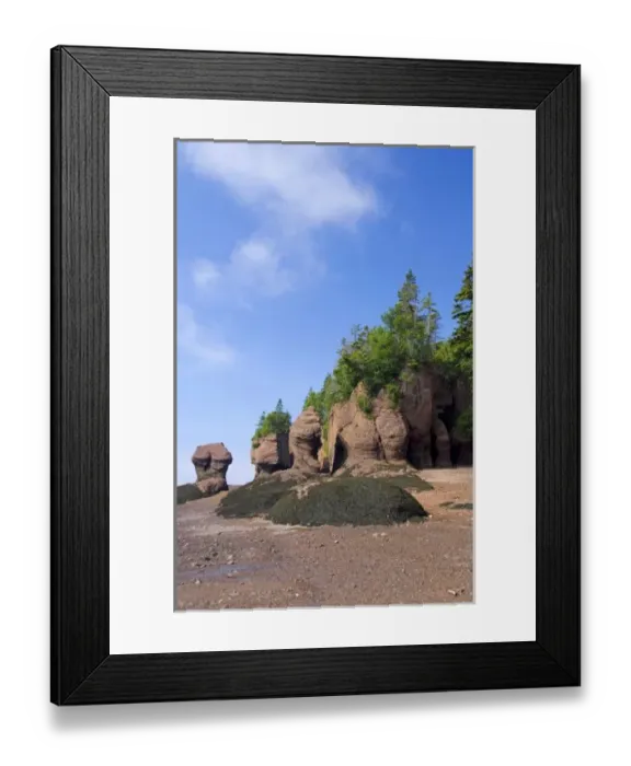 Framed Print : Canada, New Brunswick, Hopewell Cape, Bay of Fundy. Hopewell Rocks at low tide (aka Framed Print : Canada, New Brunswick, Hopewell Cape, Bay of Fundy. Hopewell Rocks at low tide (aka