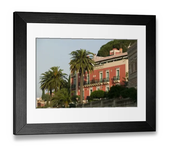 Framed Print : ITALY, Sicily, TAORMINA: Hotel Schuler Framed Print : ITALY, Sicily, TAORMINA: Hotel Schuler