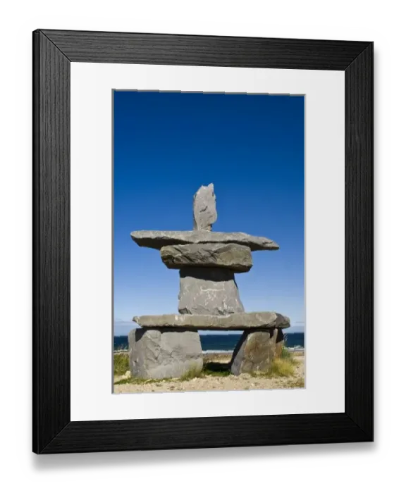 Framed Print : Churchill, Manitoba. Inukshuk Framed Print : Churchill, Manitoba. Inukshuk